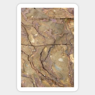 Beach side intimate rock texture Sticker